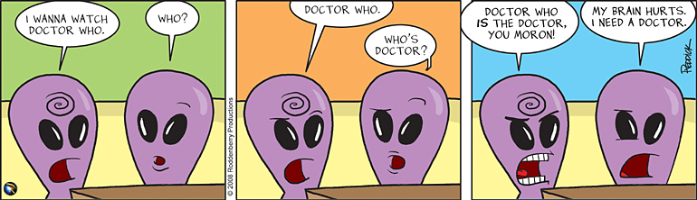 Strip 45: Doctor Who Who?