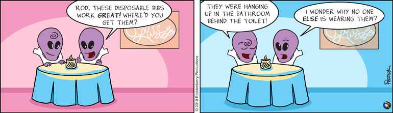 Strip 208: “Disposable Bibs”