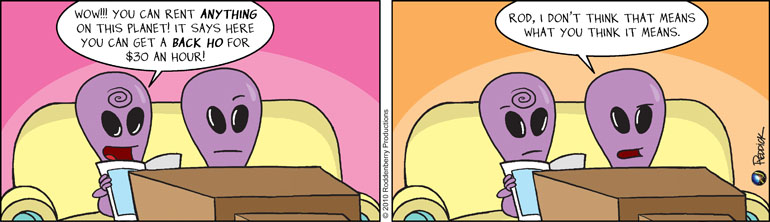 Strip 210: Back Ho