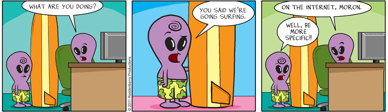 Strip 336: Going Surfing