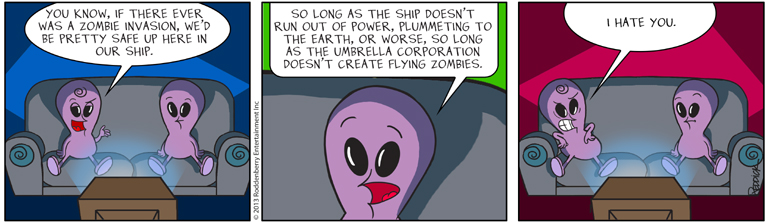 Strip 627: Flying Zombies